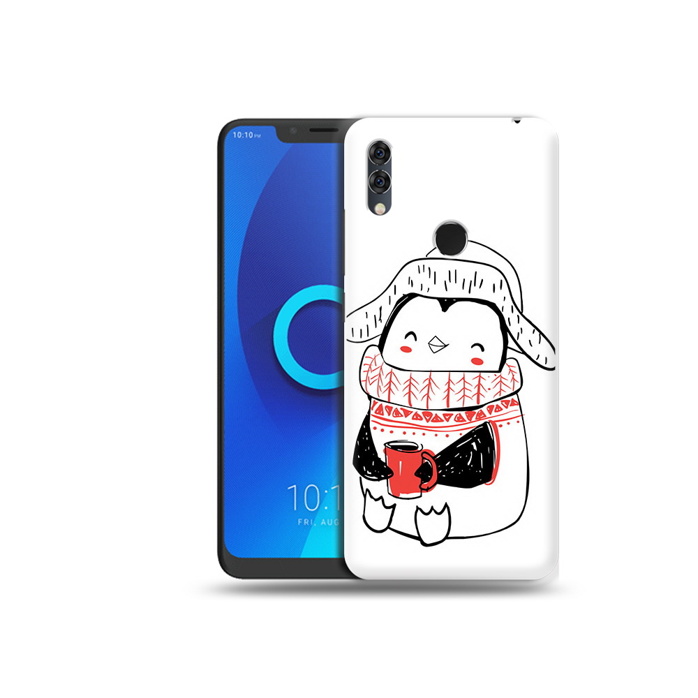

Чехол MyPads Tocco для Alcatel 5V Милый пингвин, Прозрачный, Tocco