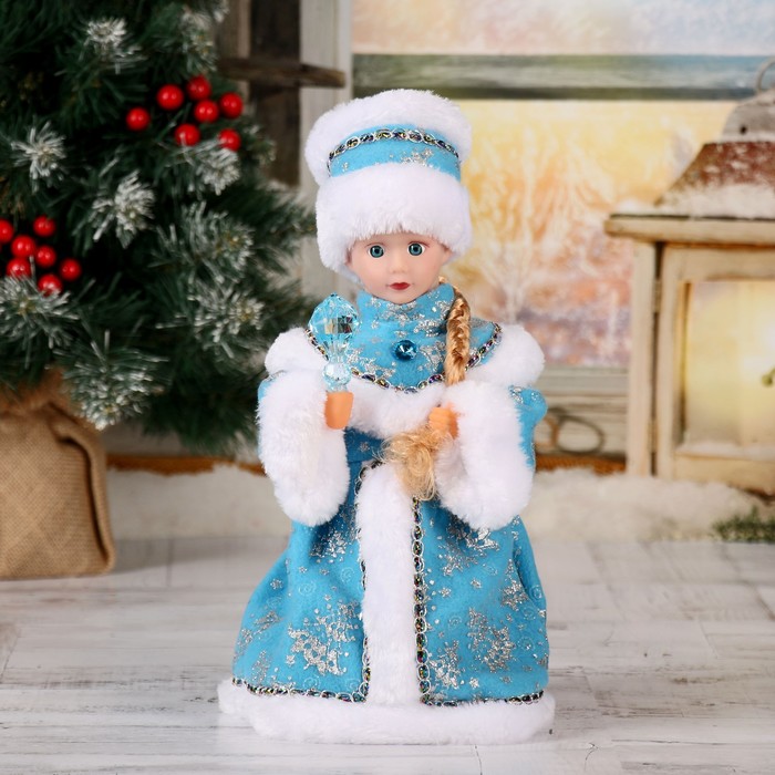 

Новогодняя фигурка Зимнее волшебство Снегурочка кристалл голубая 3555346 1 шт., Разноцветный, Снегурочка кристалл голубая