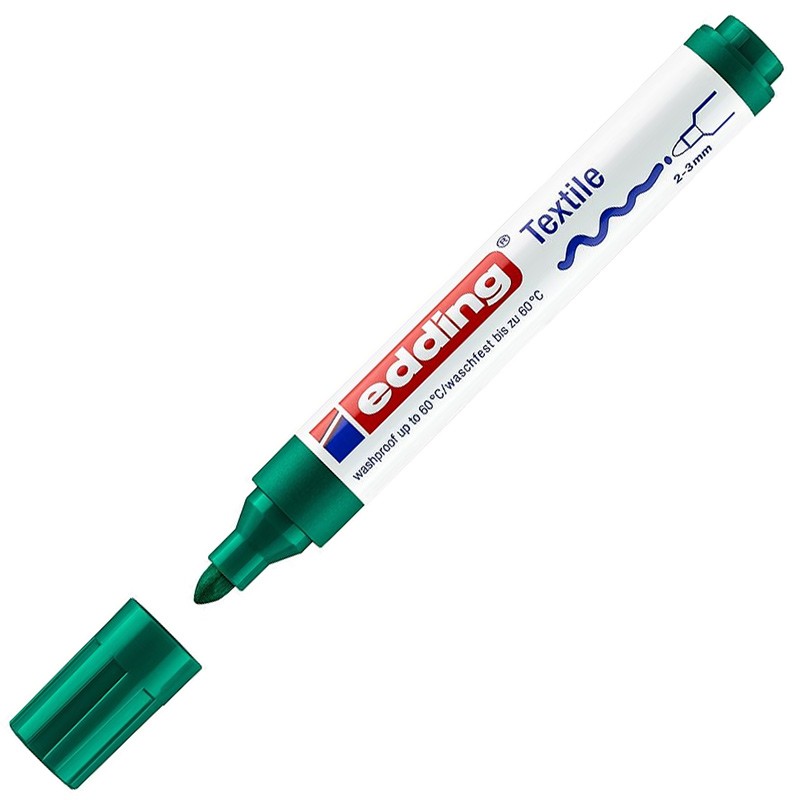 

Edding Маркер для ткани edding 4500, 2-3мм, зеленый, Маркер для ткани edding 4500, 2-3мм, зеленый