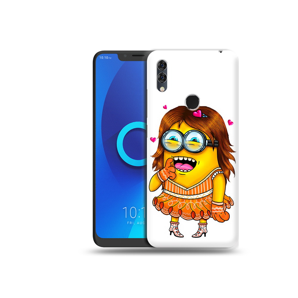 

Чехол MyPads Tocco для Alcatel 5V Миньон девочка, Прозрачный, Tocco
