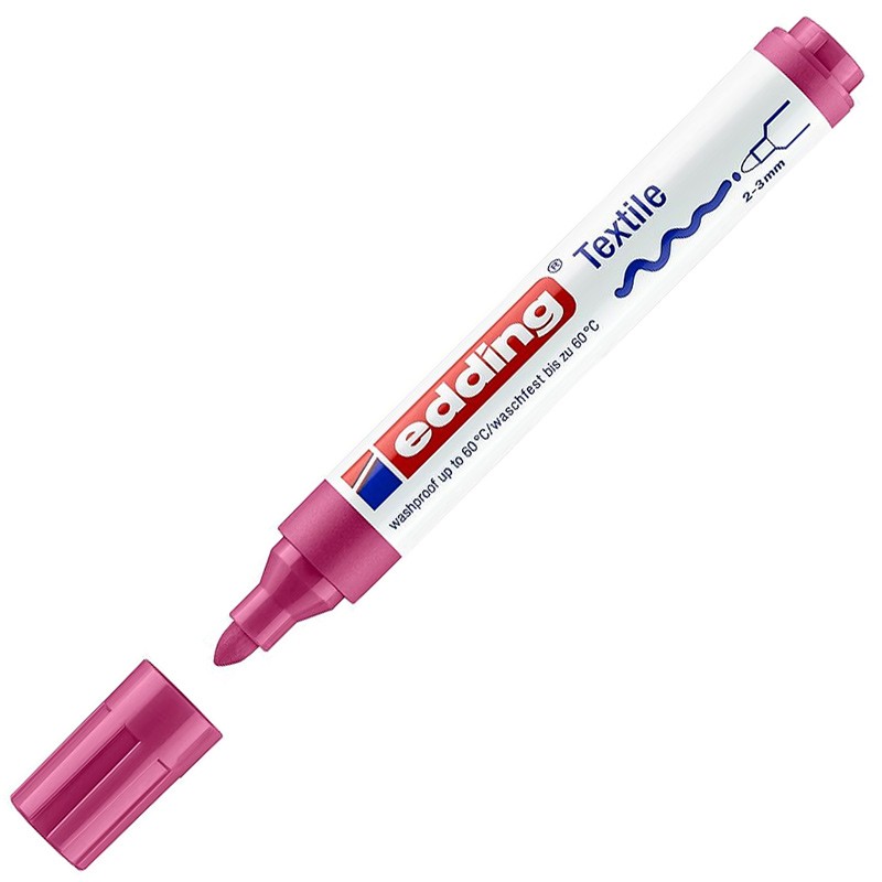 

Edding Маркер для ткани edding 4500, 2-3мм, карминовый, Красный, Маркер для ткани edding 4500, 2-3мм, карминовый