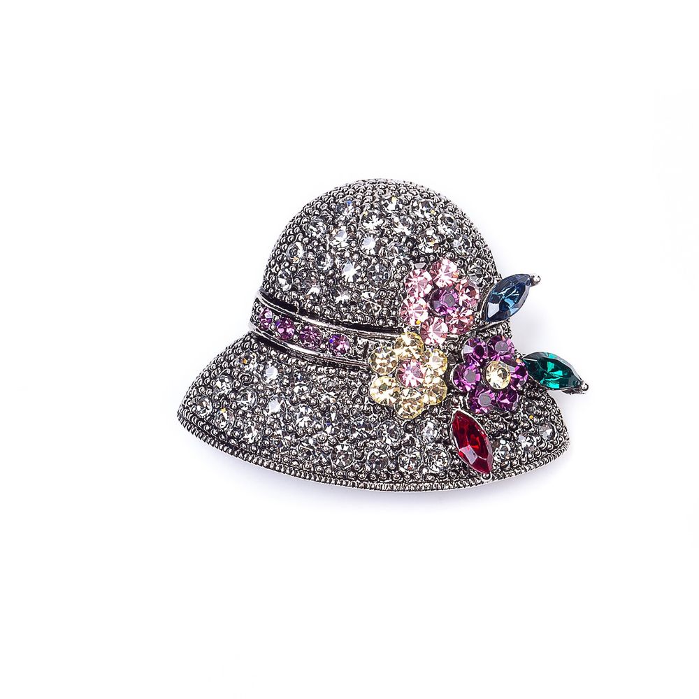 

Брошь из бижутерного сплава с swarovski Moon Paris MoS-22.03-029, MoS-22.03-029