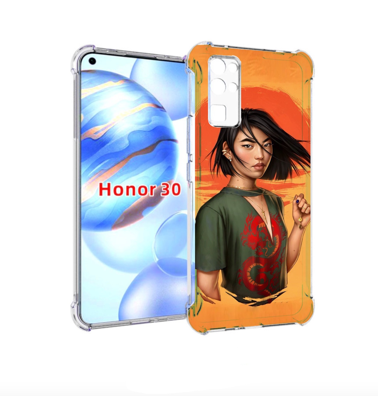 

Чехол бампер MyPads девушка-в-оранжевом-фоне женский для Honor 3, Прозрачный, Tocco