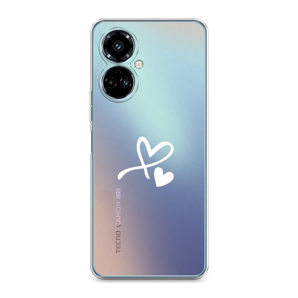 

Силиконовый чехол "Сердечко минимализм" на Tecno Camon 19 Pro