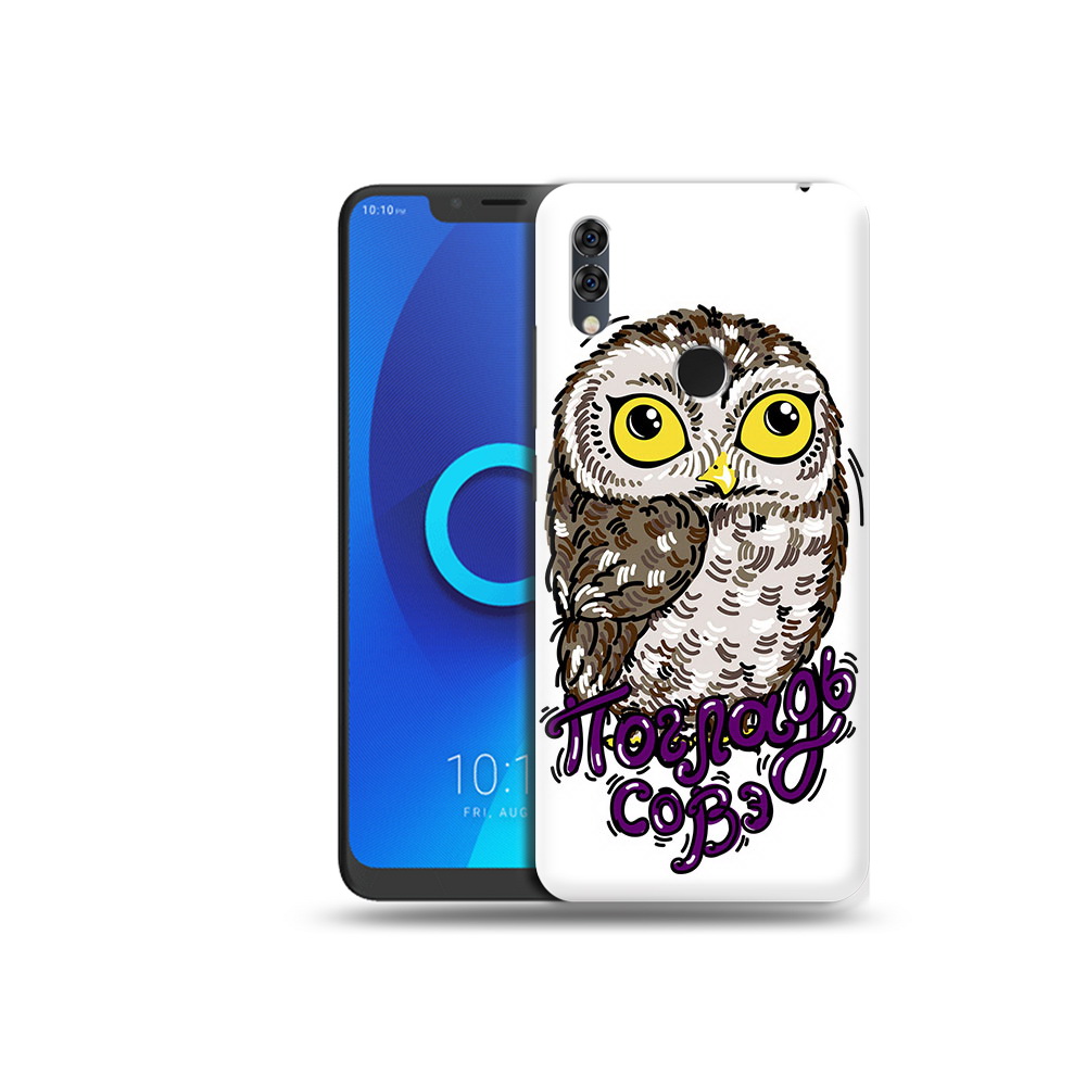 

Чехол MyPads Tocco для Alcatel 5V Погладь Совэ, Прозрачный, Tocco