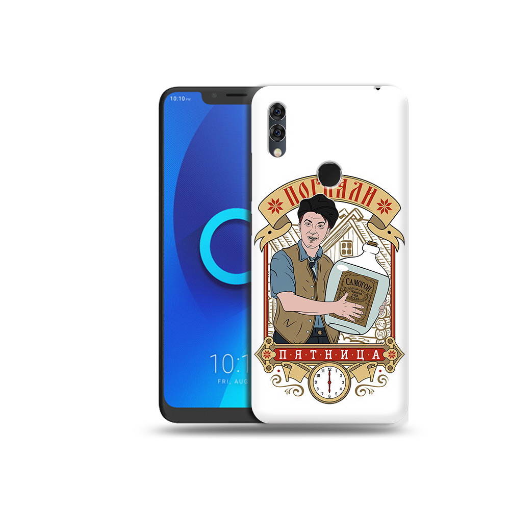

Чехол MyPads Tocco для Alcatel 5V Погнали пятница, Прозрачный, Tocco