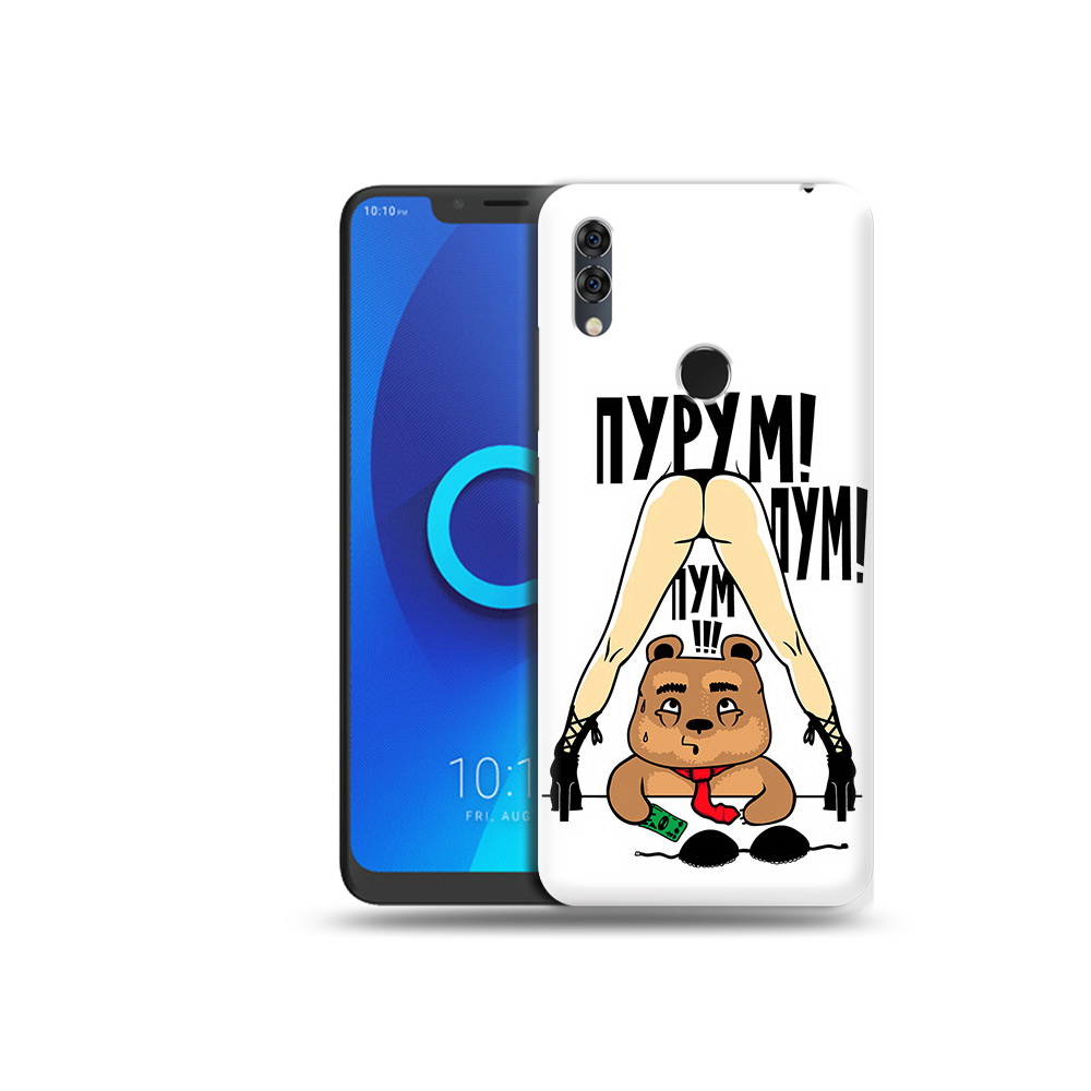 

Чехол MyPads Tocco для Alcatel 5V Пурум пум пум, Прозрачный, Tocco