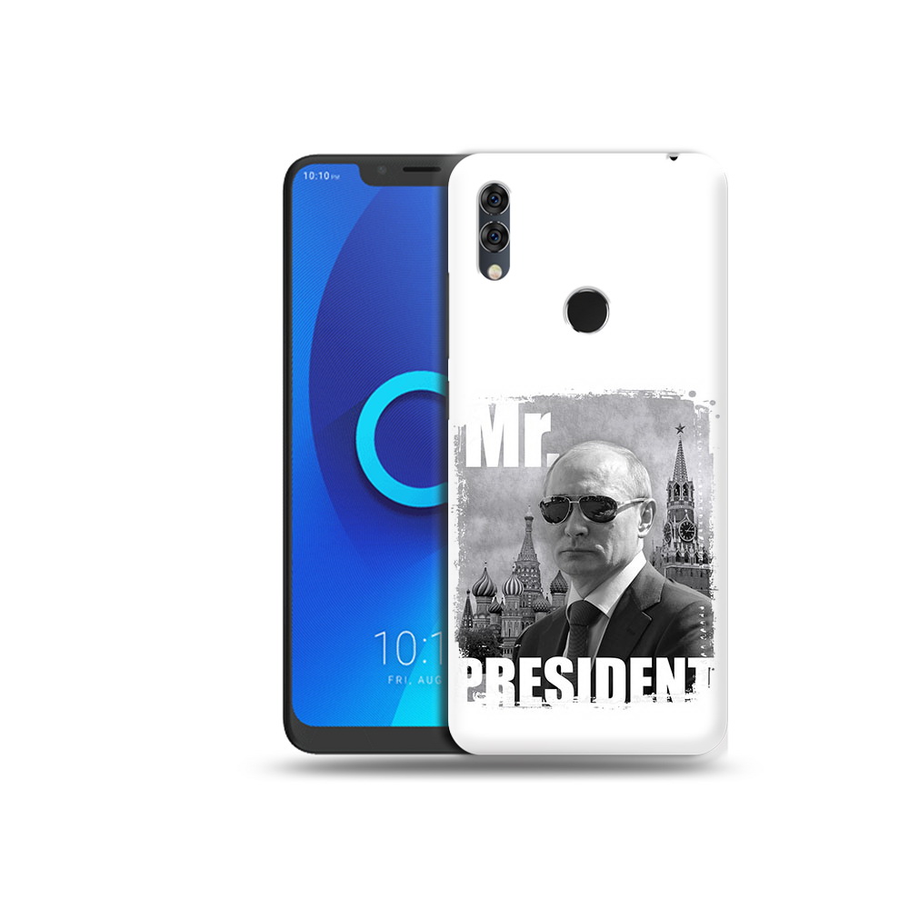 

Чехол MyPads Tocco для Alcatel 5V Путин, Прозрачный, Tocco