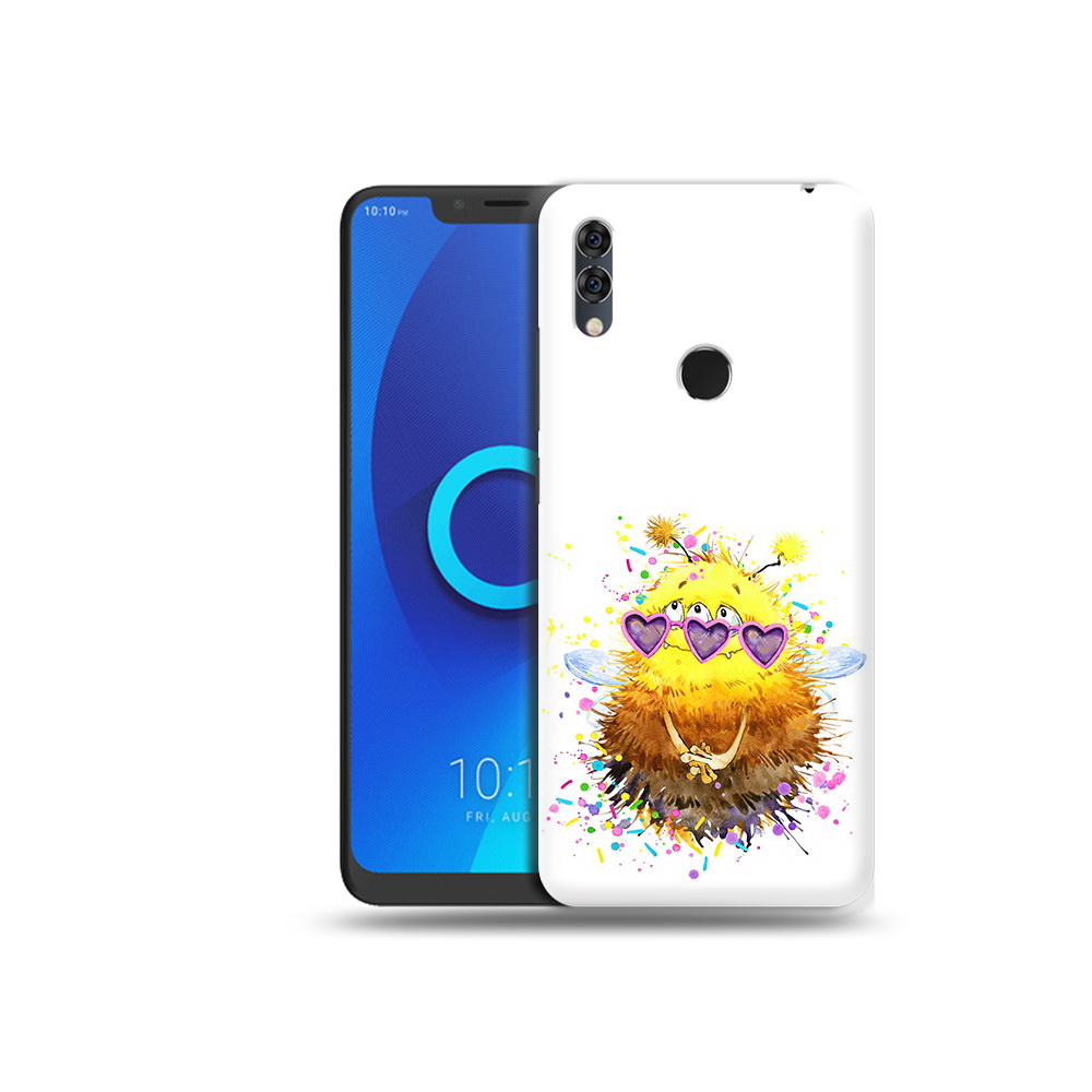 

Чехол MyPads Tocco для Alcatel 5V Пушитый шмель, Прозрачный, Tocco