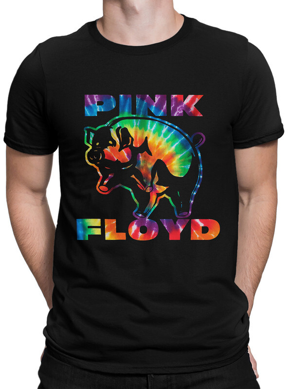 фото Футболка мужская design heroes pink floyd pig черная 2xl