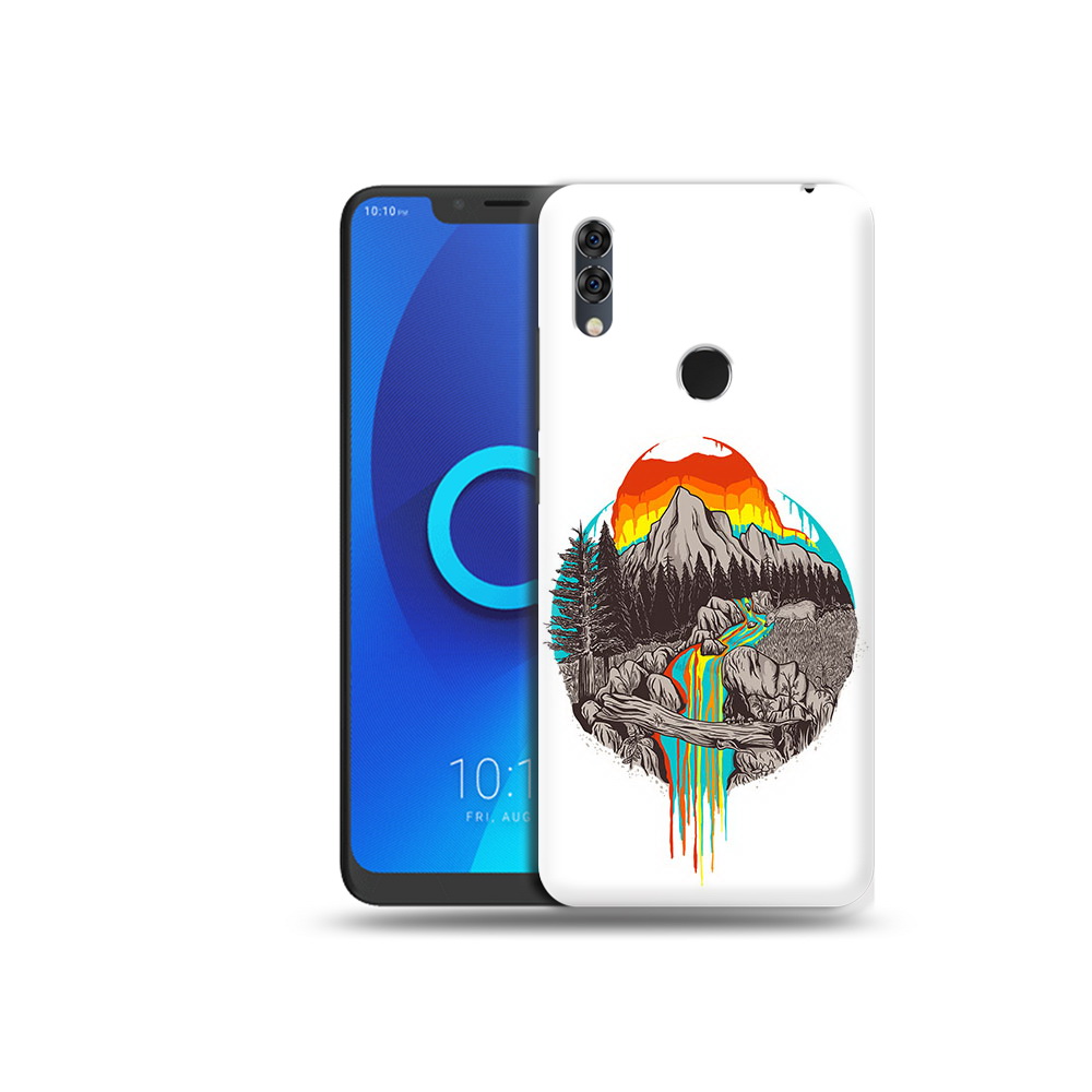 

Чехол MyPads Tocco для Alcatel 5V Радужный водопад, Прозрачный, Tocco