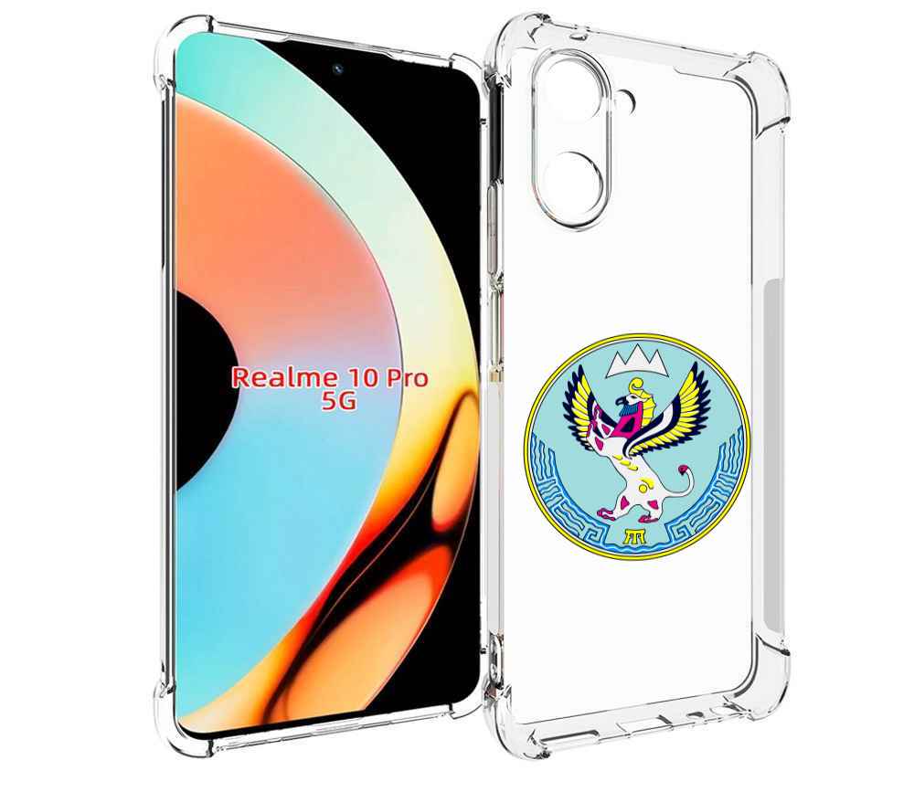 

Чехол бампер MyPads герб-алтаи-горно-алтаиск для Realme 10 Pro..., Прозрачный, Tocco