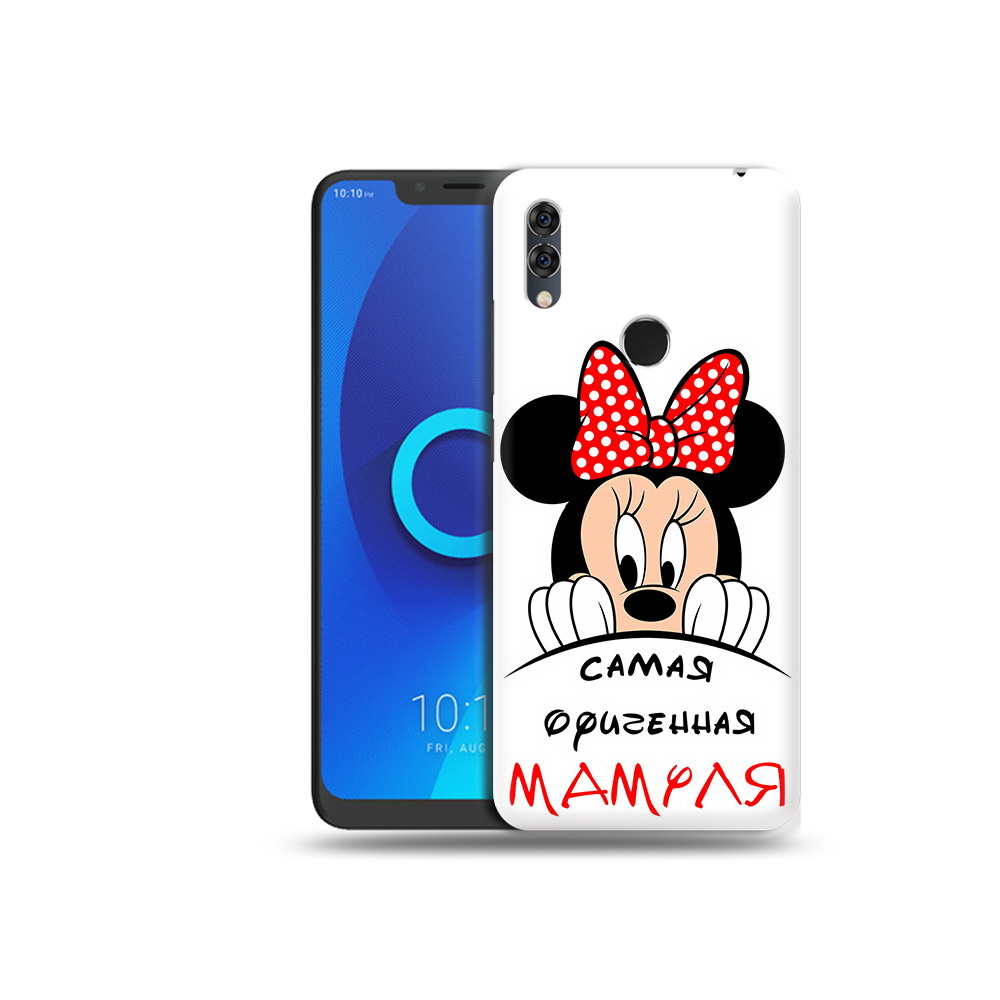 

Чехол MyPads Tocco для Alcatel 5V Самая лучшая мамуля Мини Маус, Прозрачный, Tocco