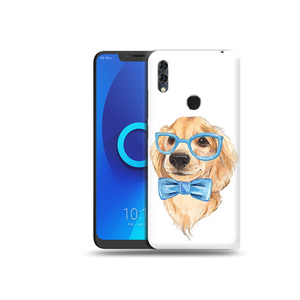 

Чехол MyPads Tocco для Alcatel 5V Собака интеллигент, Прозрачный, Tocco