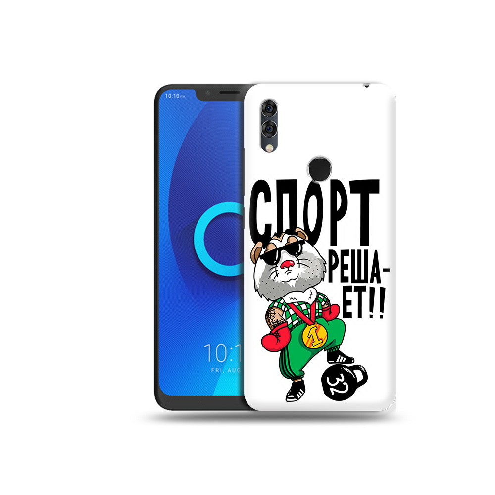 

Чехол MyPads Tocco для Alcatel 5V Спорт решает, Прозрачный, Tocco