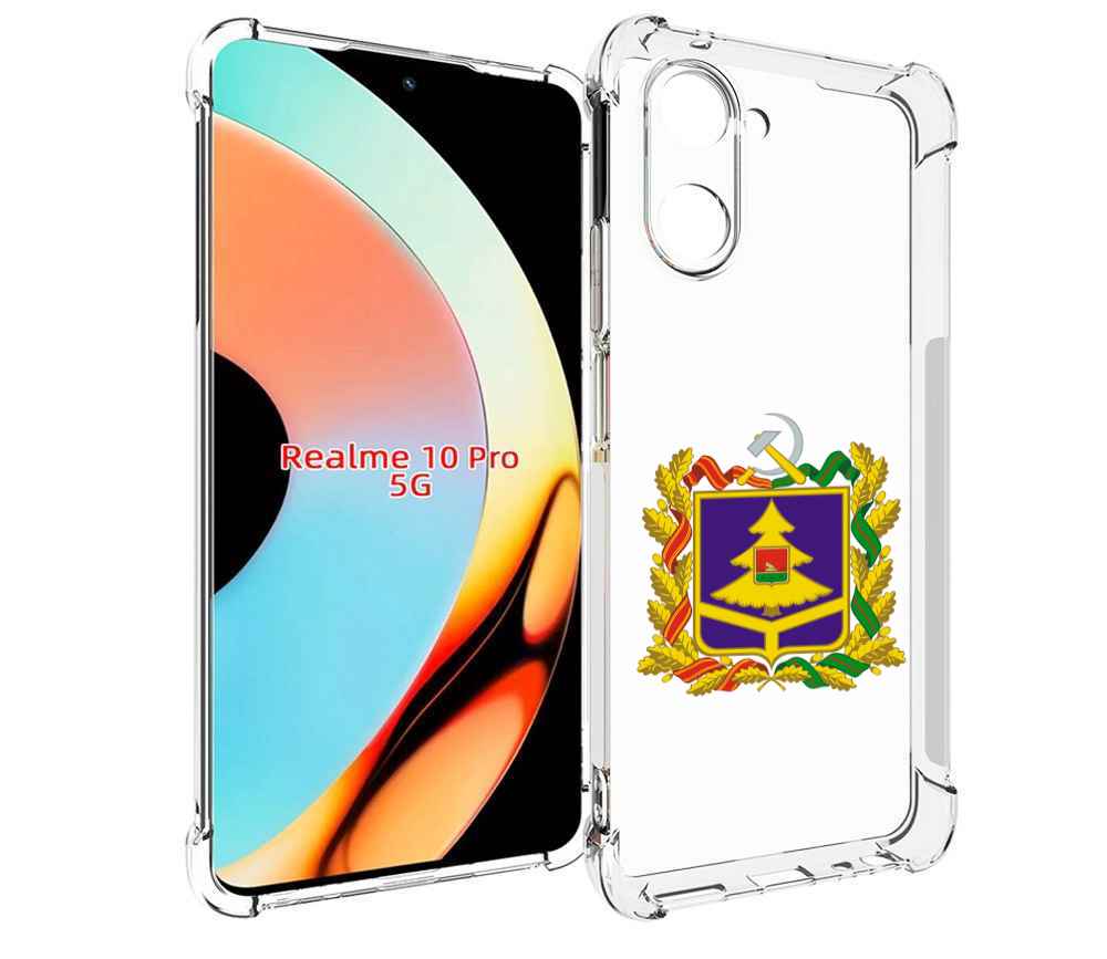 

Чехол бампер MyPads герб-брянскои-области для Realme 10 Pro про..., Прозрачный, Tocco
