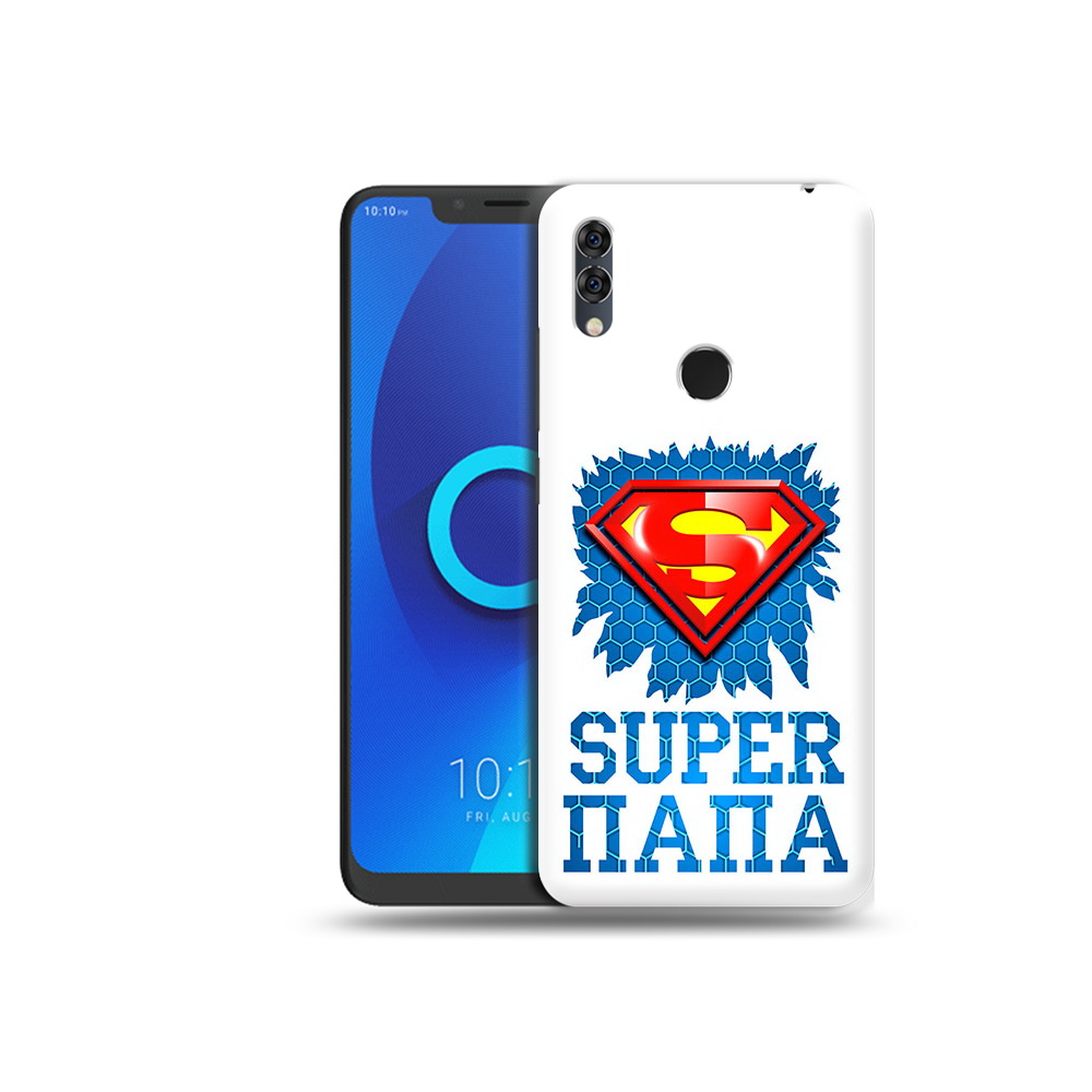 

Чехол MyPads Tocco для Alcatel 5V Супер Папа, Прозрачный, Tocco