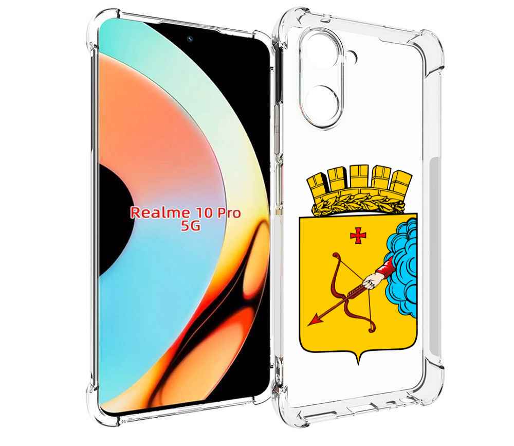 

Чехол бампер MyPads герб-кировская-область для Realme 10 Pro про..., Прозрачный, Tocco