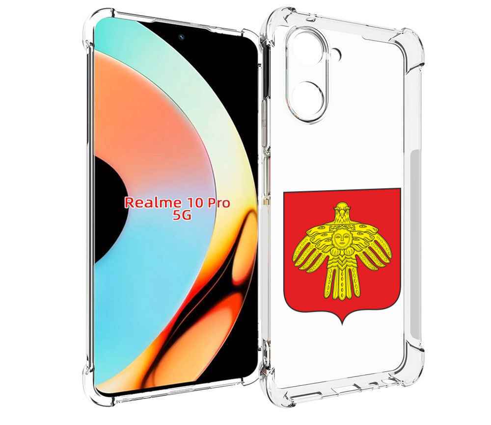 

Чехол бампер MyPads герб-коми-сыктывкар для Realme 10 Pro против..., Прозрачный, Tocco