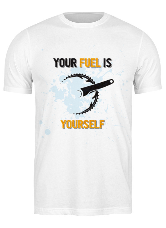 

Футболка мужская Printio Your fuel 1331918 белая S, Белый, Your fuel 1331918