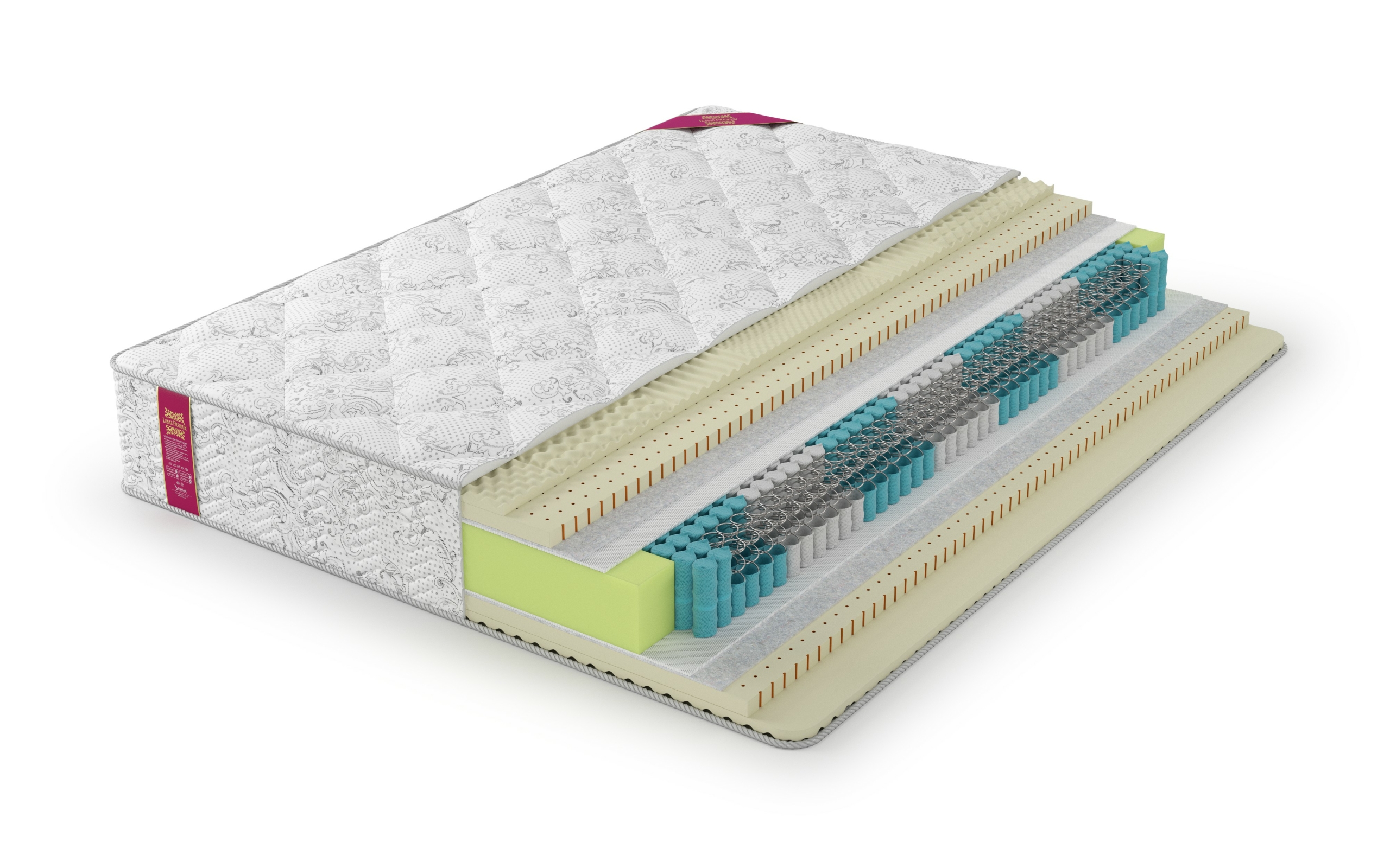 

Матрас Lonax Премиум Latex Pro Lux 105х215, Белый, Latex Pro Lux