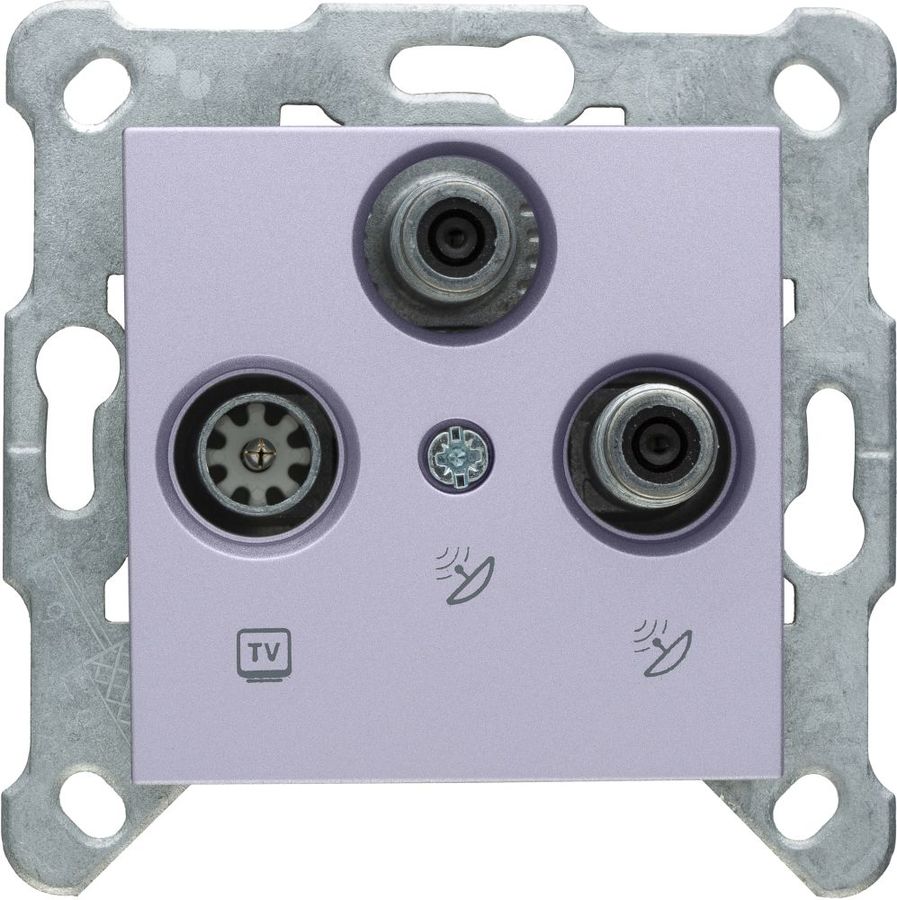 

Panasonic Karre Plus Slim WKTT04662SL-RU TV-SAT-SAT конечная Silver без рамки