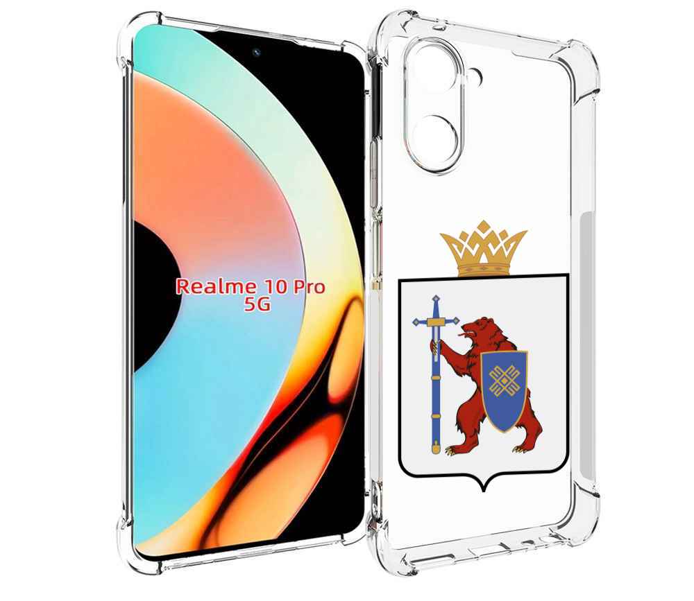 

Чехол бампер MyPads герб-марии-эл-иошкар-ола для Realme 10 Pro..., Прозрачный, Tocco
