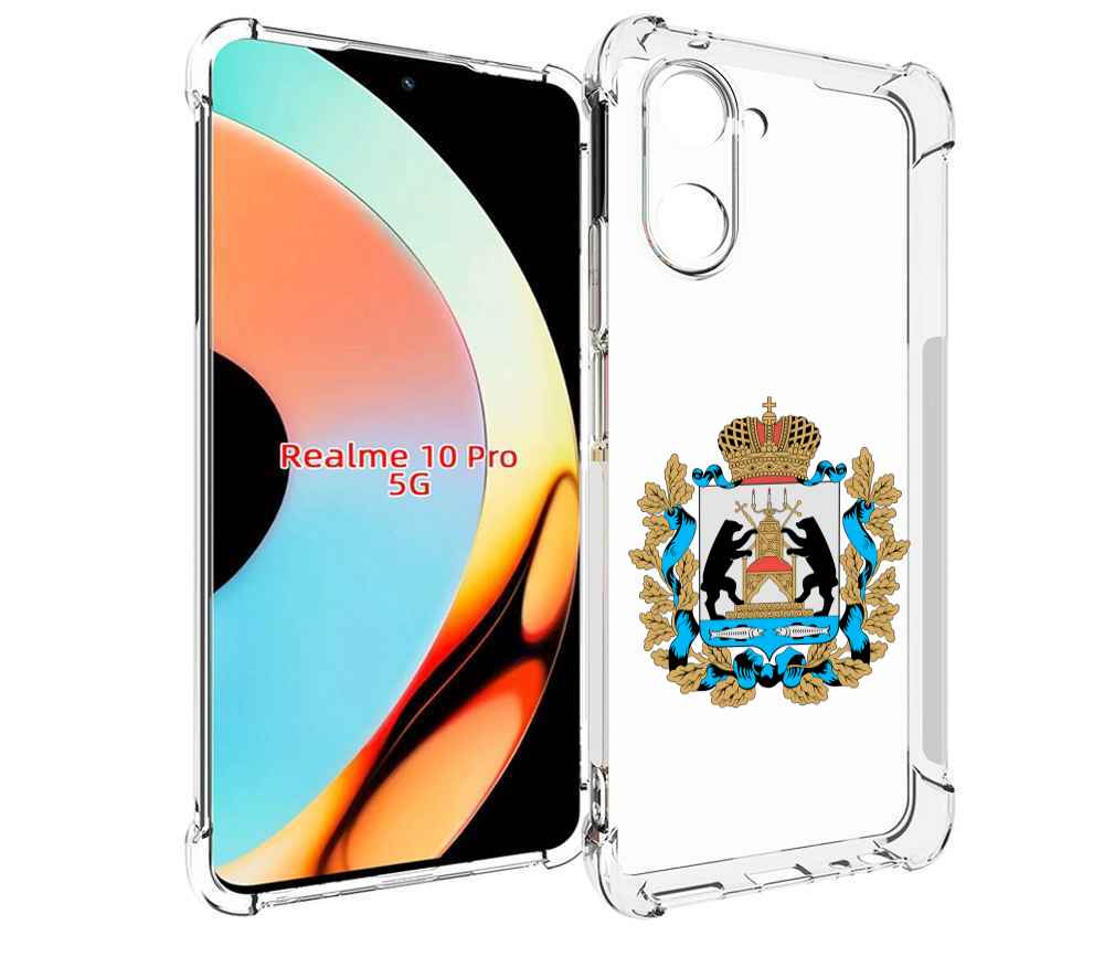 

Чехол бампер MyPads герб-новгородская-область для Realme 10 Pro ..., Прозрачный, Tocco
