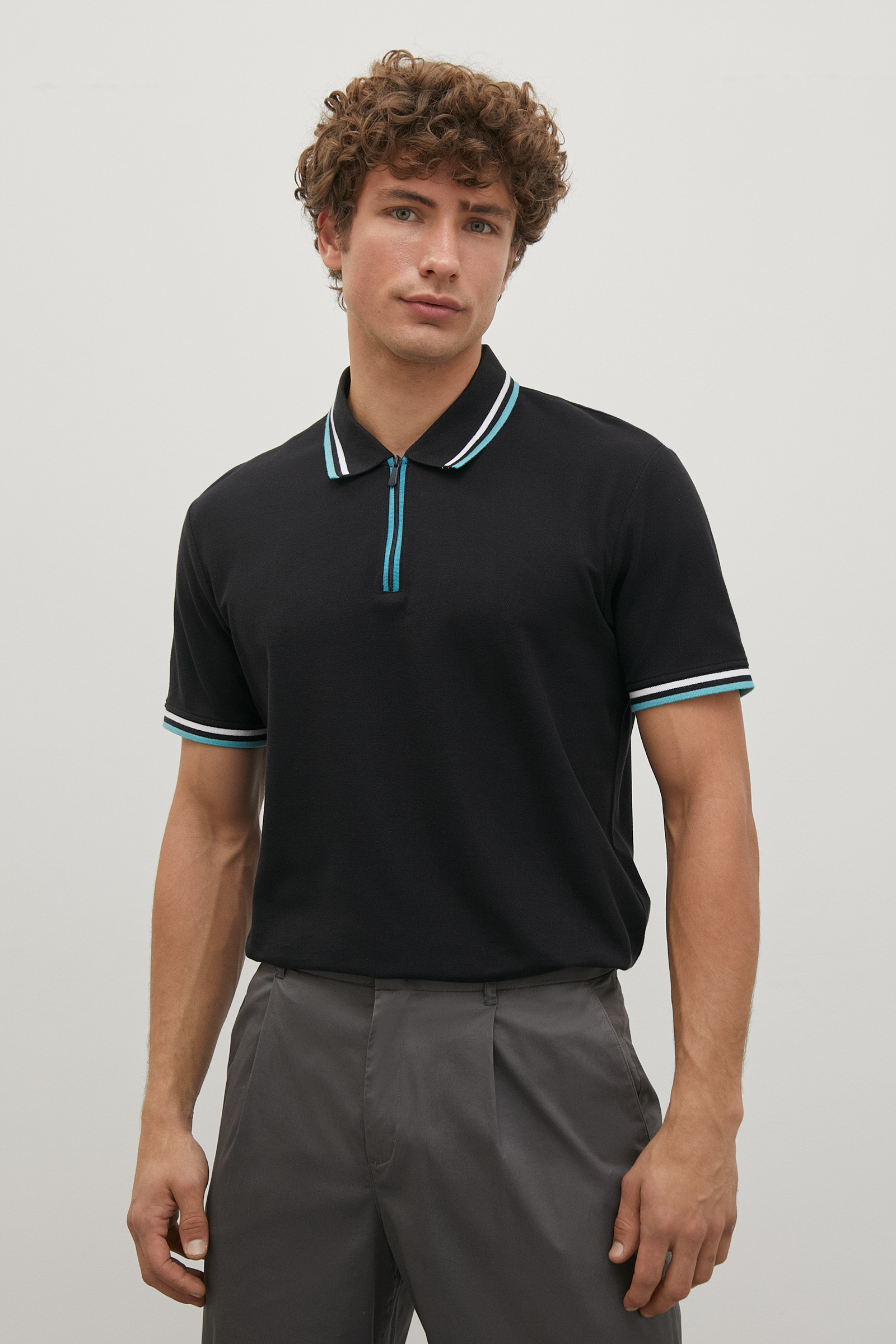 

Футболка мужская Finn Flare BAS-20019 черная S, Черный, BAS-20019