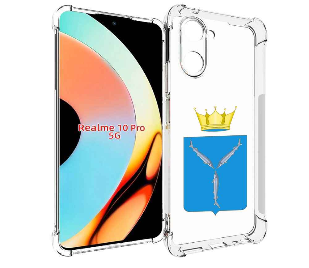 

Чехол бампер MyPads герб-саратовская-область для Realme 10 Pro п..., Прозрачный, Tocco