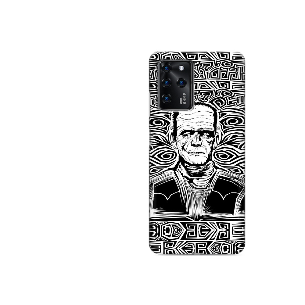 

Чехол MyPads Tocco для ZTE Blade V30 Vita франкенштейн черно белый (PT224728.460.661), Прозрачный, Tocco
