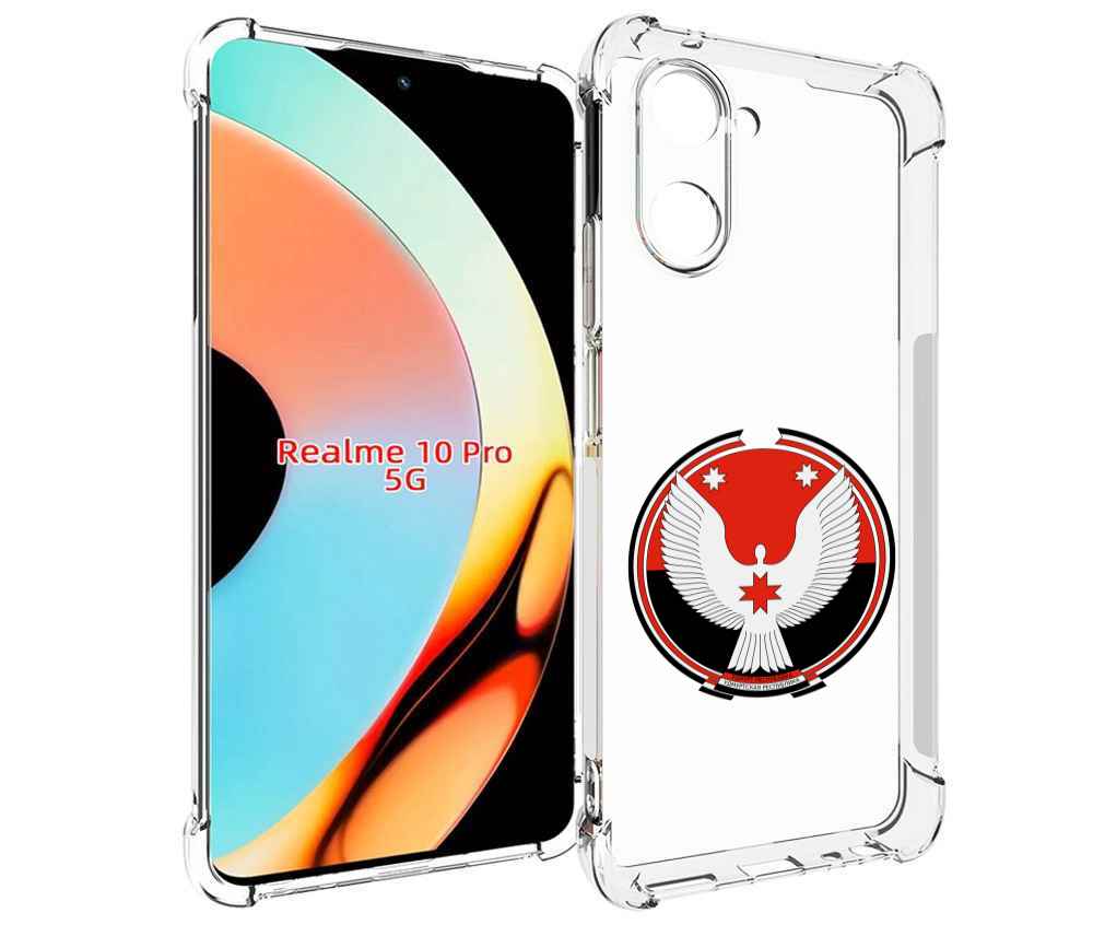 

Чехол бампер MyPads герб-удмуртия-ижевск для Realme 10 Pro проти..., Прозрачный, Tocco