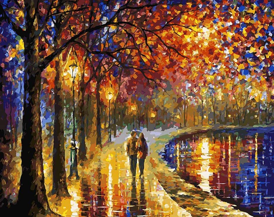 

Картина по номерам Белоснежка Пара у озера, 40x50, Пара у озера