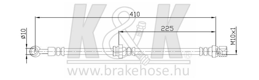 

Шланг Тормозной Kиk Ft0190 /96397200/ Lacetti Перед L K&K FT0190