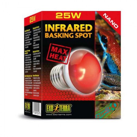 Накаливания лампа для террариума Exo Terra Infrared Basking Spot nano 25 Вт