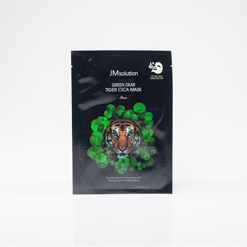 

Тканевая маска JMsolution Green Dear Tiger Cica Mask анти-стресс с центел. азиатской 30 мл