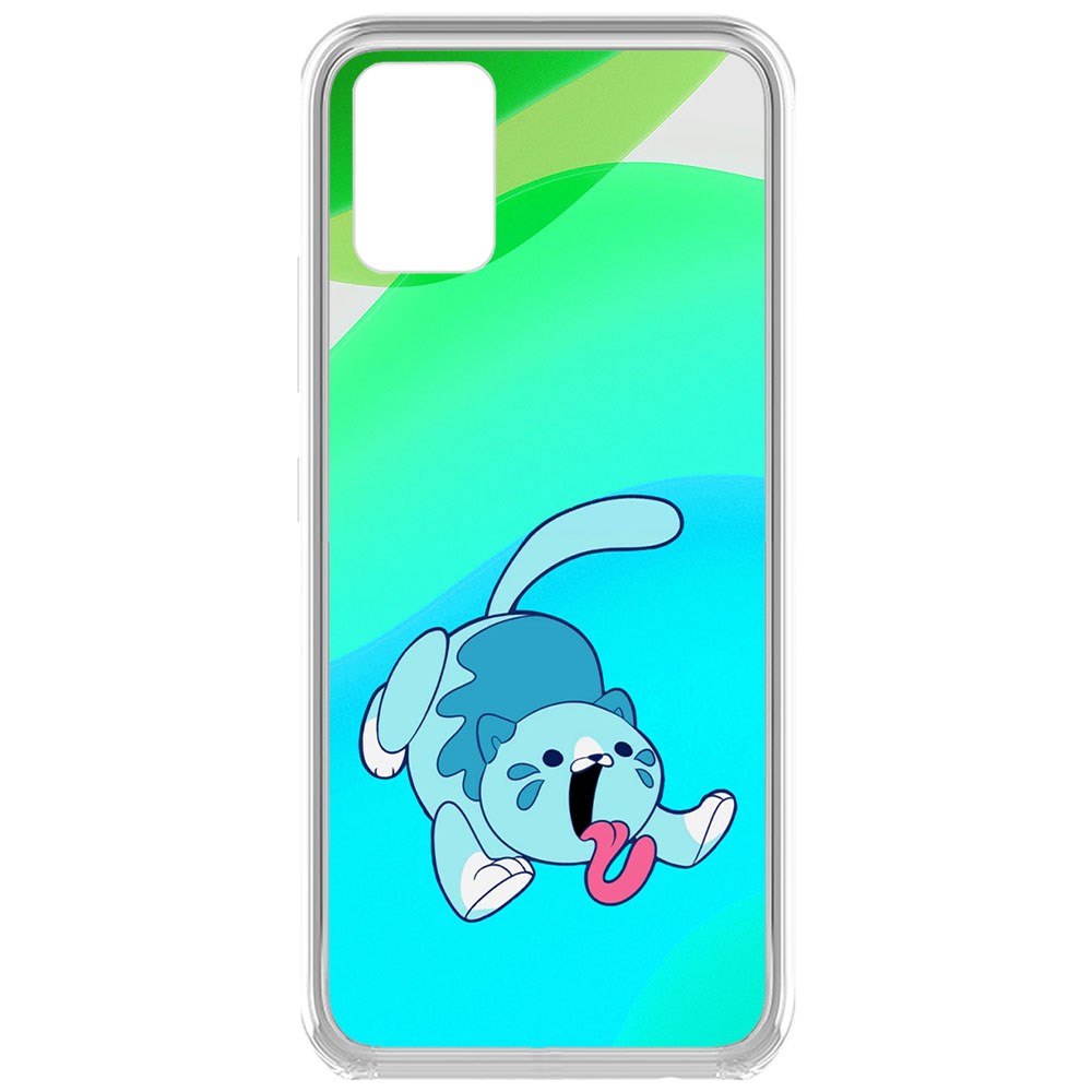 фото Чехол-накладка krutoff clear case хаги ваги - конфетная кошка для samsung galaxy a71