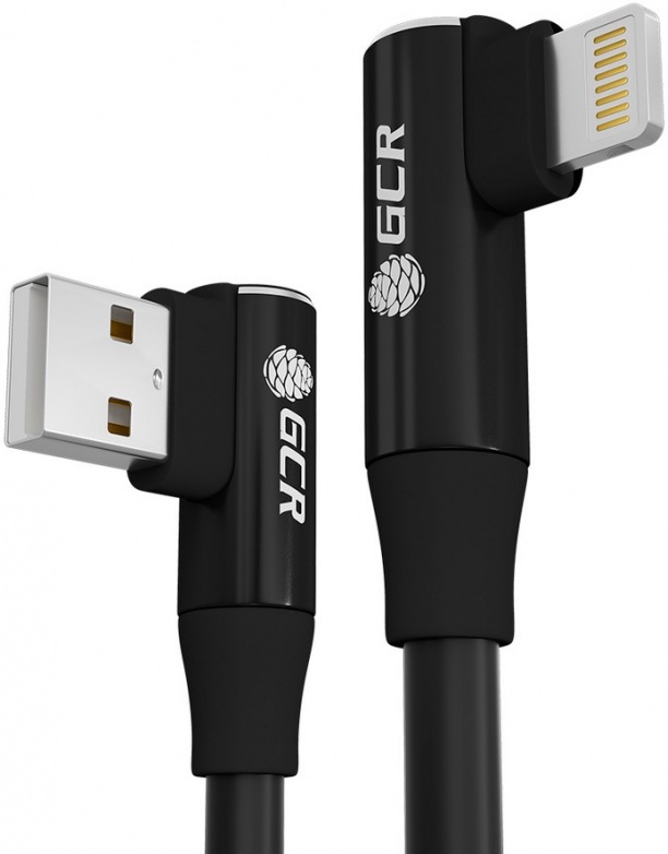 

Кабель GCR PREMIUM USB - Lightning, 2.4 А, 0.3 м, черный (GCR-53916), PREMIUM