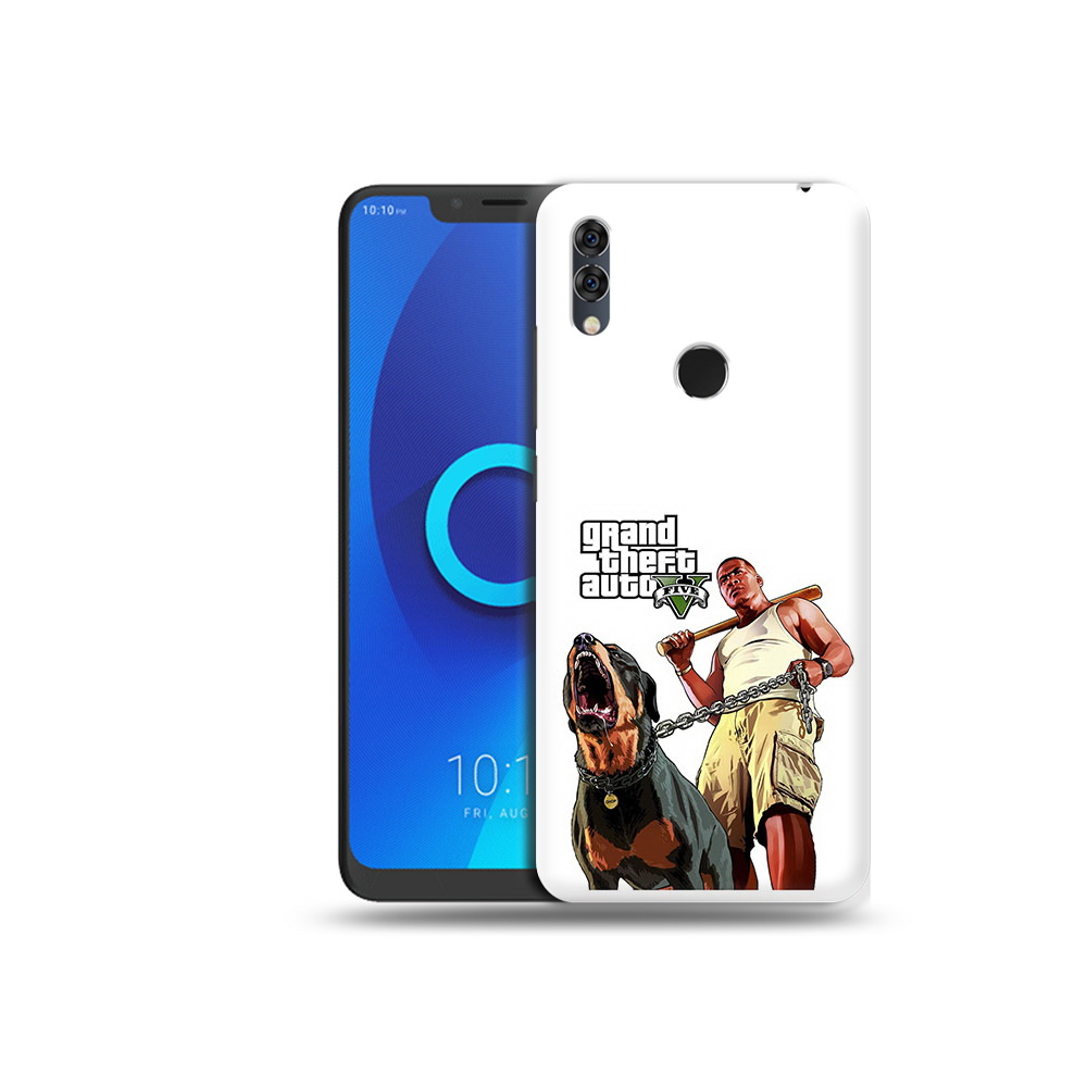 

Чехол MyPads Tocco для Alcatel 5V GTA грозная собака, Прозрачный, Tocco