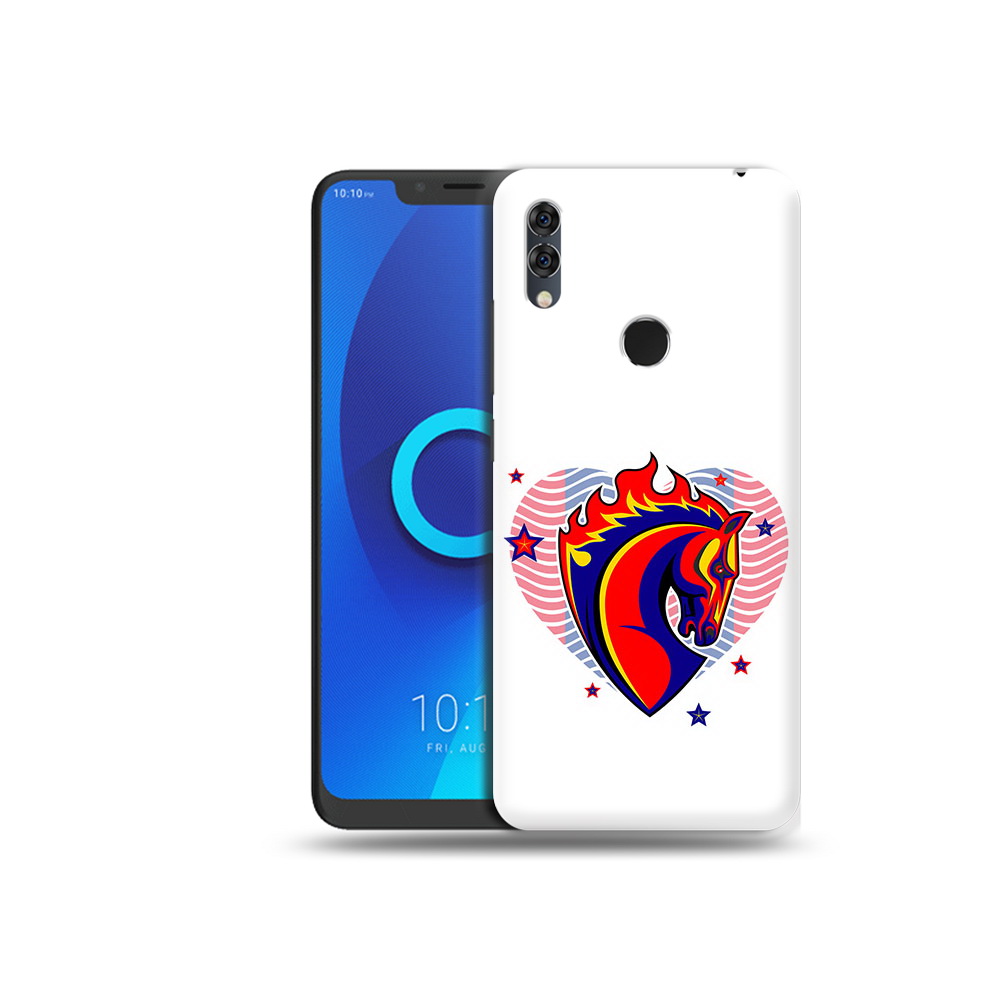 

Чехол MyPads Tocco для Alcatel 5V ФК ЦСЛ Лошадь, Прозрачный, Tocco