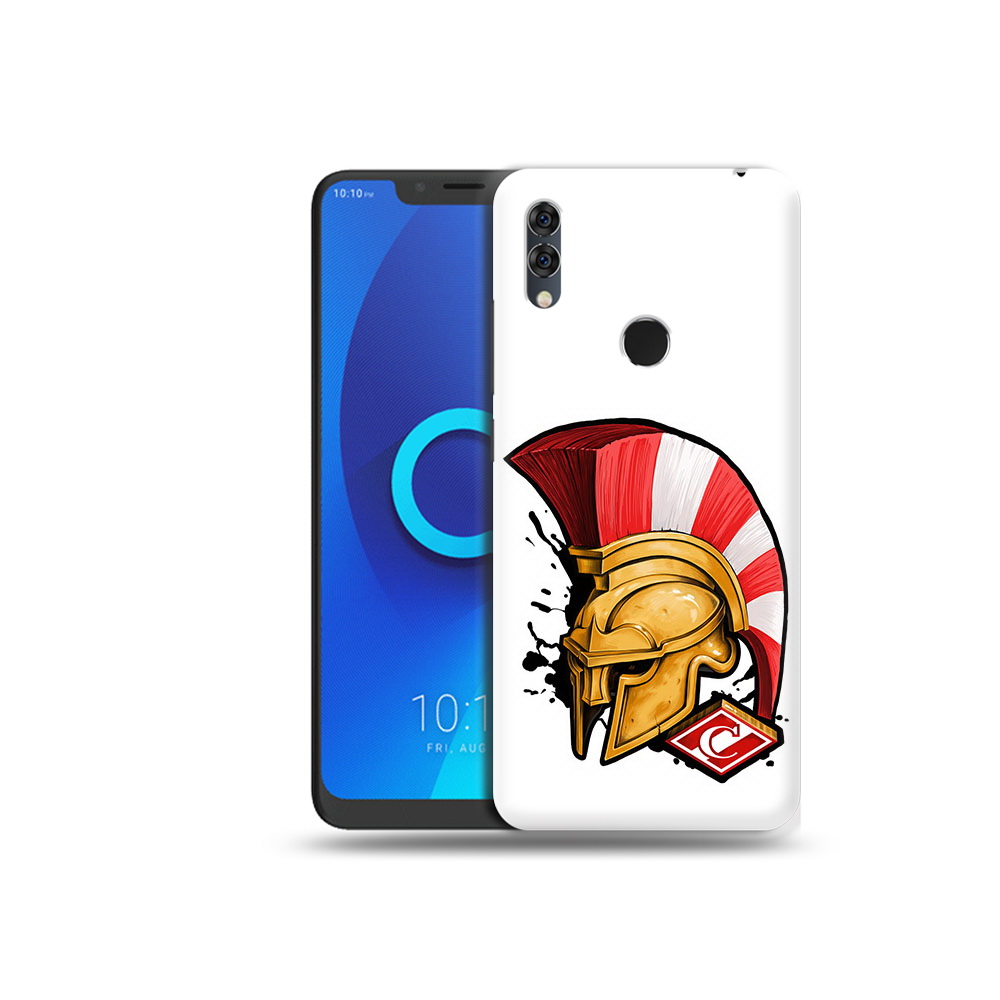 

Чехол MyPads Tocco для Alcatel 5V ФК спартак шлем, Прозрачный, Tocco