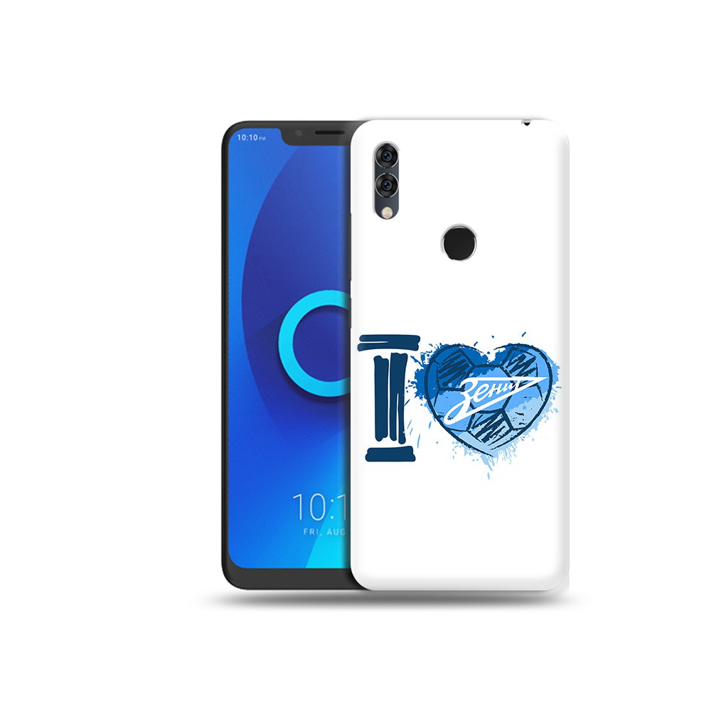 

Чехол MyPads Tocco для Alcatel 5V ФК я люблю зенит, Прозрачный, Tocco
