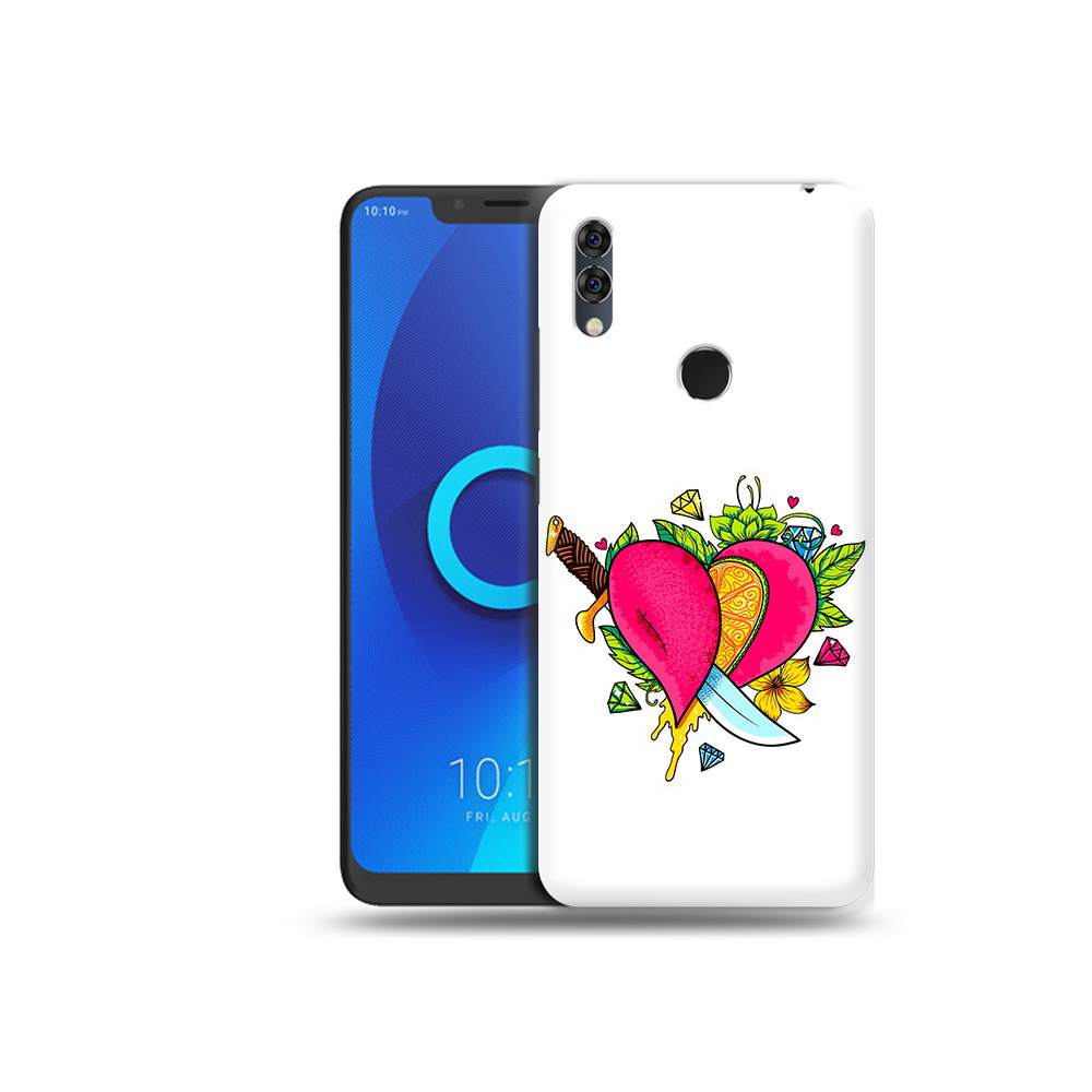 

Чехол MyPads Tocco для Alcatel 5V Фруктовое сердце, Прозрачный, Tocco
