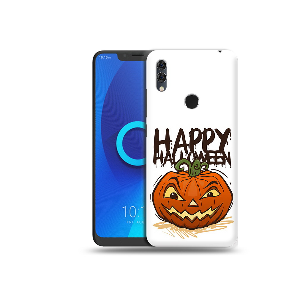 

Чехол MyPads Tocco для Alcatel 5V Хэллоуин счастливый, Прозрачный, Tocco