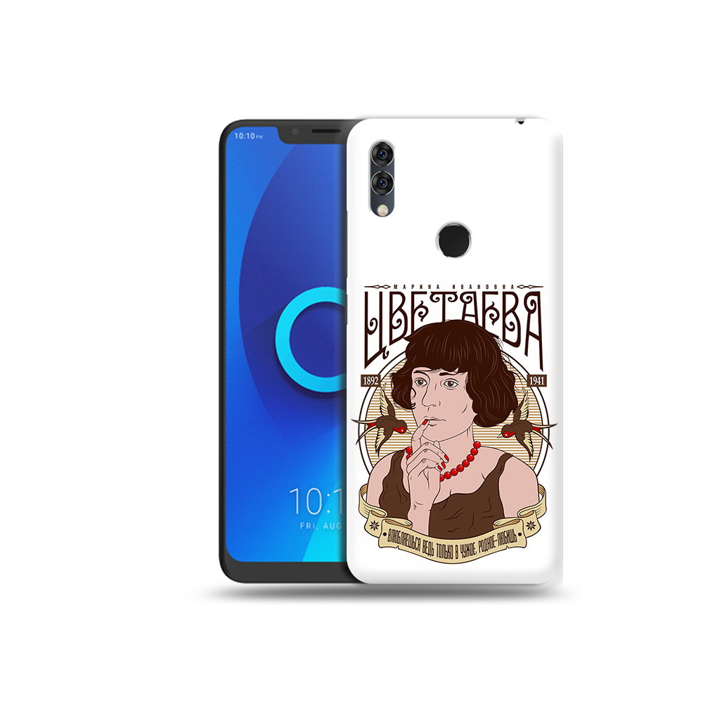 

Чехол MyPads Tocco для Alcatel 5V Цветаева, Прозрачный, Tocco