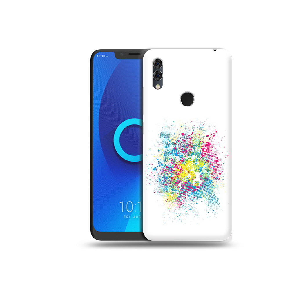 

Чехол MyPads Tocco для Alcatel 5V акварель абстракция, Прозрачный, Tocco