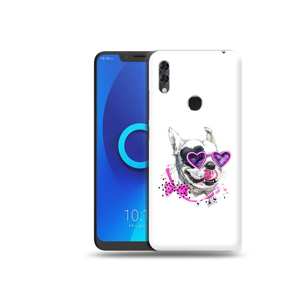 

Чехол MyPads Tocco для Alcatel 5V акварельный пёс, Прозрачный, Tocco
