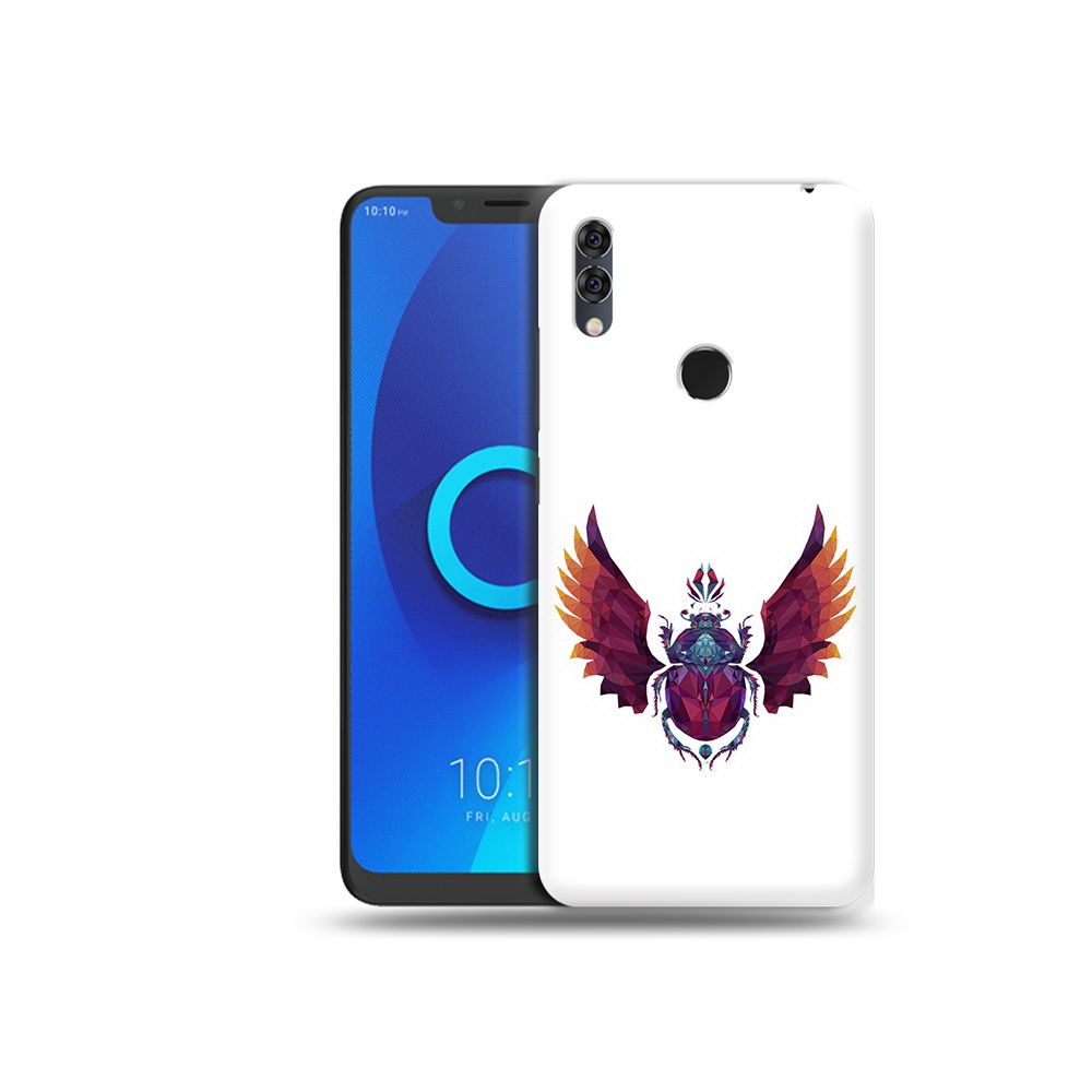 

Чехол MyPads Tocco для Alcatel 5V алмазный скоробей, Прозрачный, Tocco