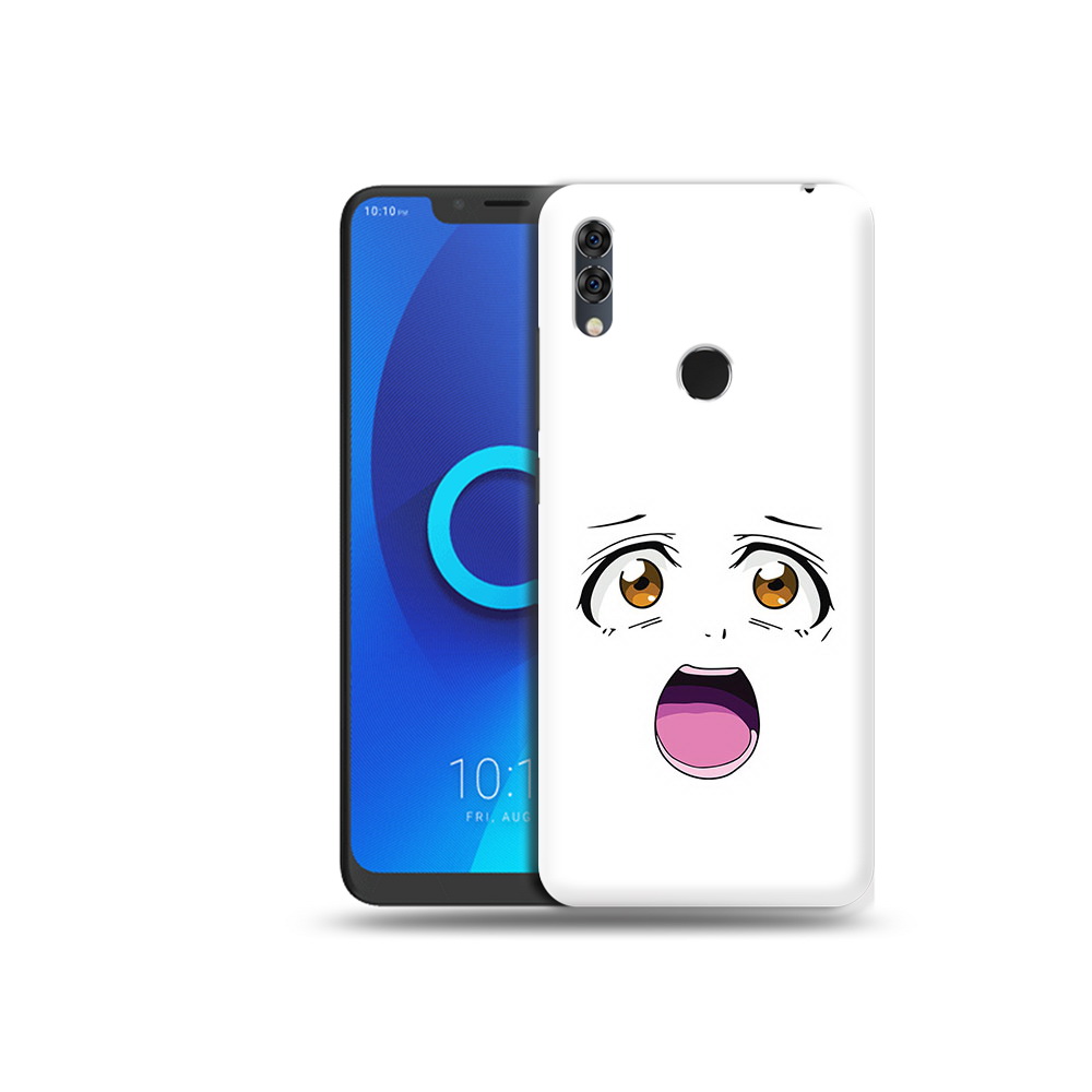 

Чехол MyPads Tocco для Alcatel 5V аниме лицо, Прозрачный, Tocco