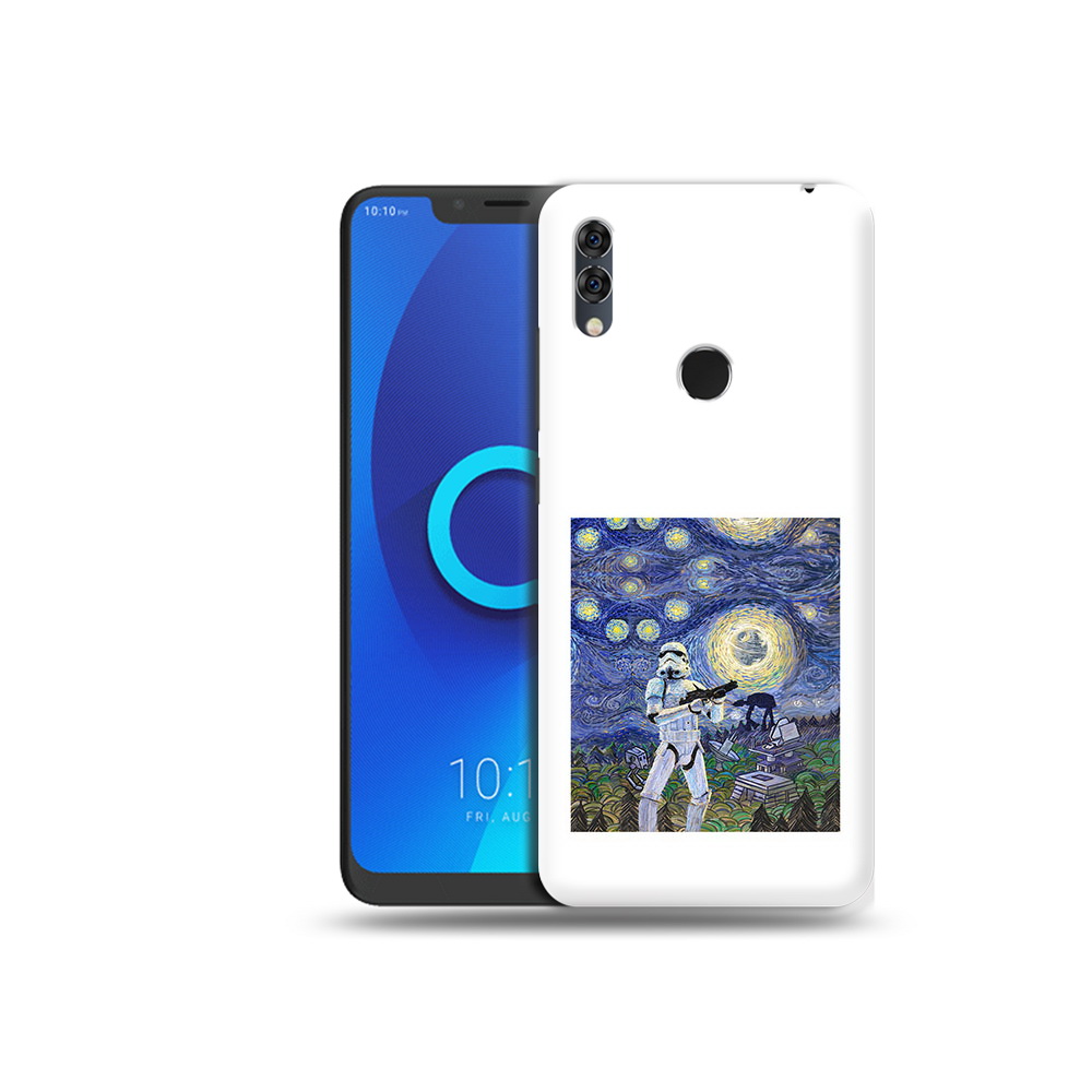 

Чехол MyPads Tocco для Alcatel 5V star wars звездная ночь, Прозрачный, Tocco